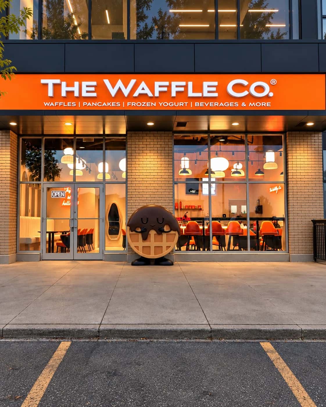 The Waffle Co. dessert café in Surrey: storefront